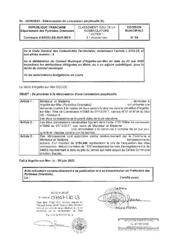 Les D cisions Municipales